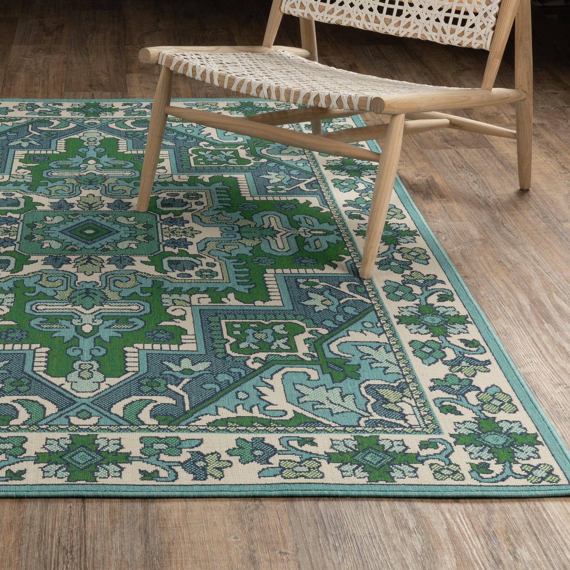 Oriental Weavers Meridian  Blue Green Traditional