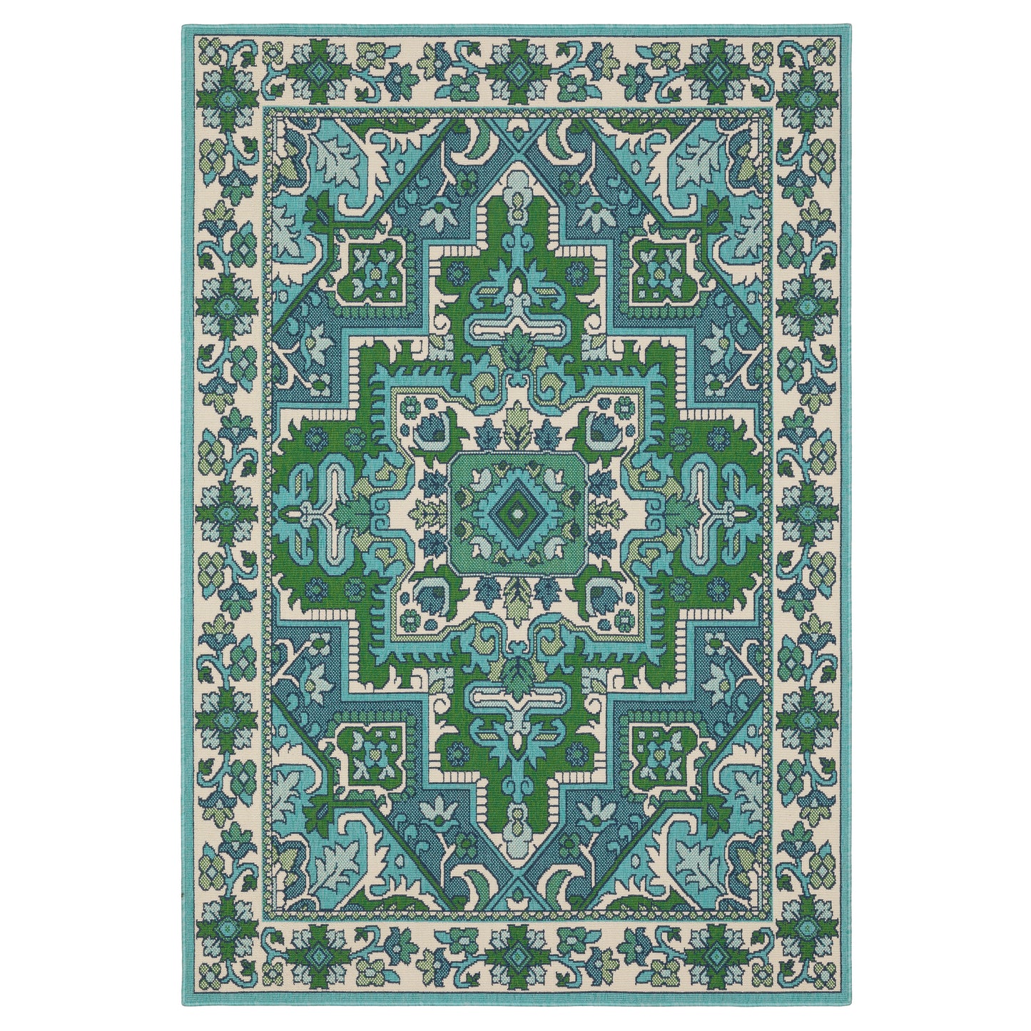 Oriental Weavers Meridian  Blue Green Traditional