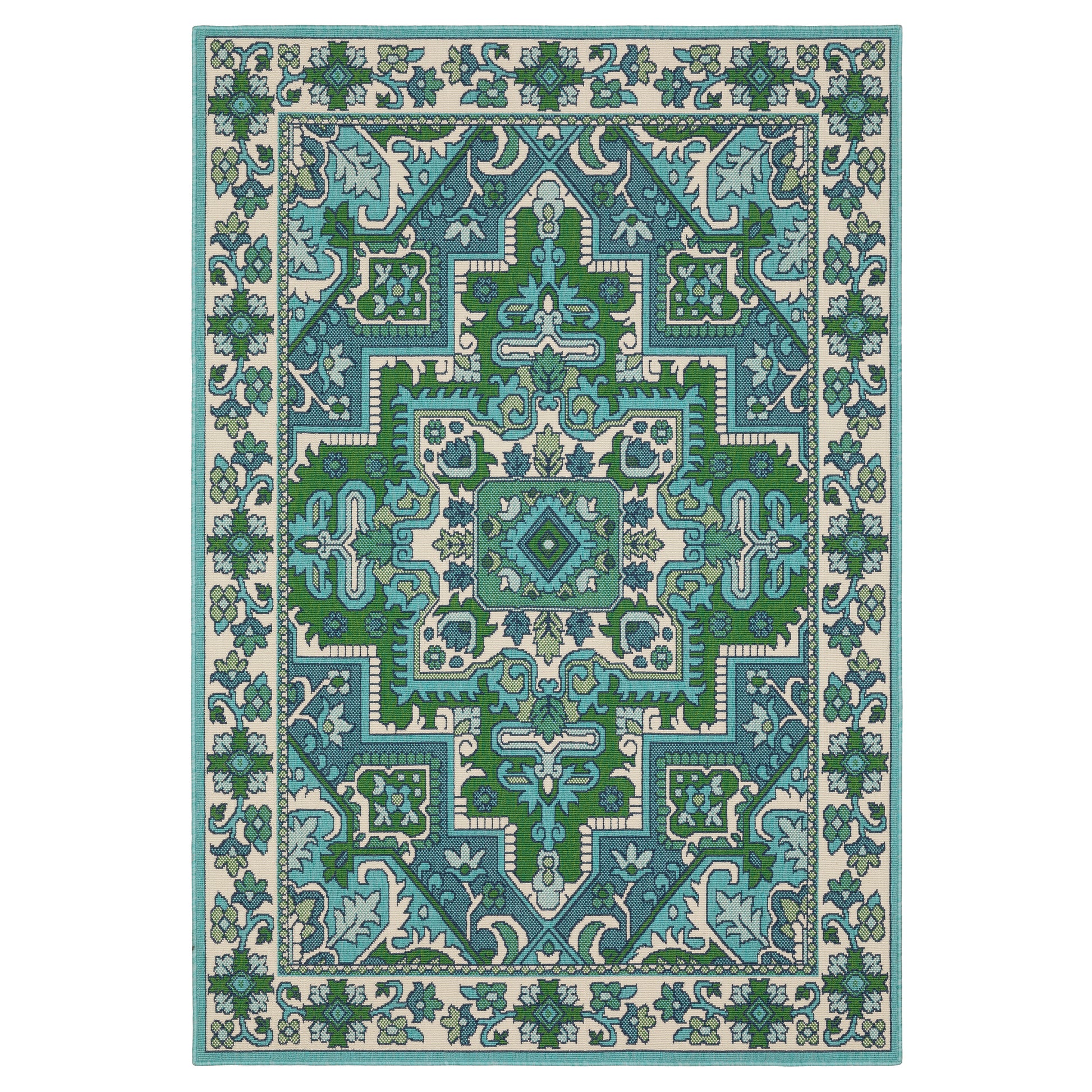 Oriental Weavers Meridian  Blue Green Traditional