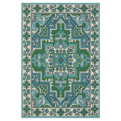 Oriental Weavers Meridian  Blue Green Traditional