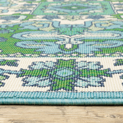 Oriental Weavers Meridian  Blue Green Traditional