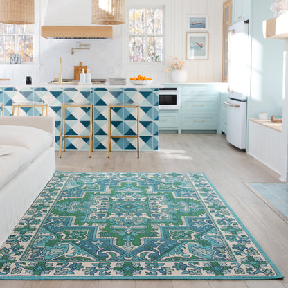 Oriental Weavers Meridian  Blue Green Traditional