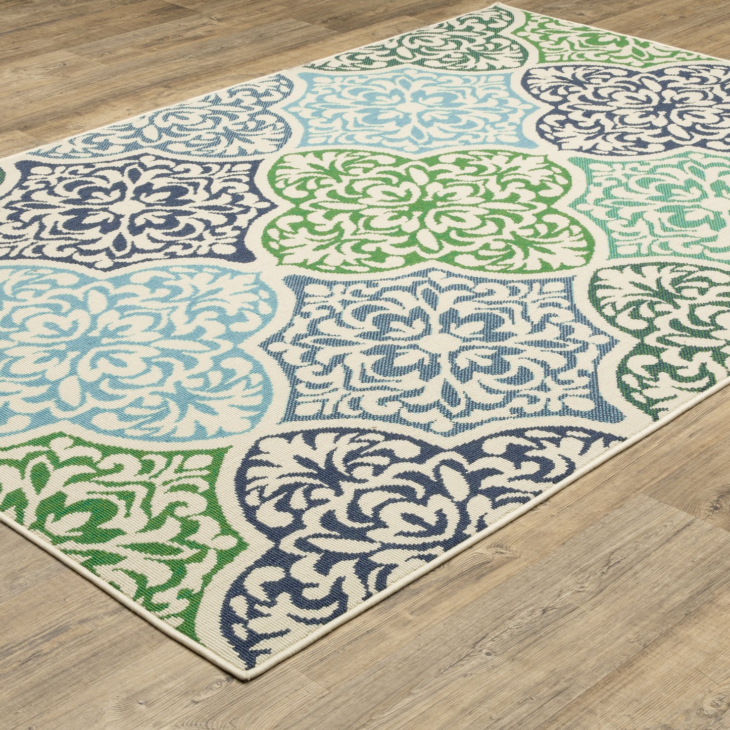 Oriental Weavers Meridian  Blue Green Morrocan