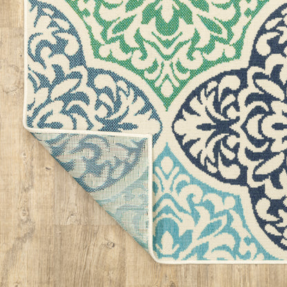 Oriental Weavers Meridian  Blue Green Morrocan