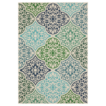Oriental Weavers Meridian  Blue Green Morrocan