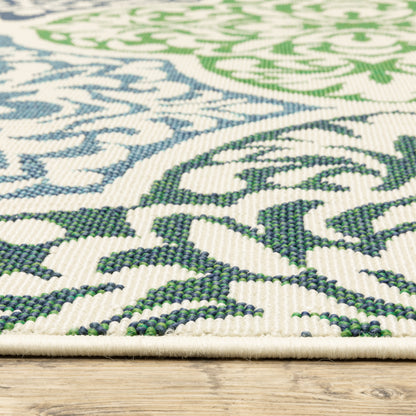 Oriental Weavers Meridian  Blue Green Morrocan