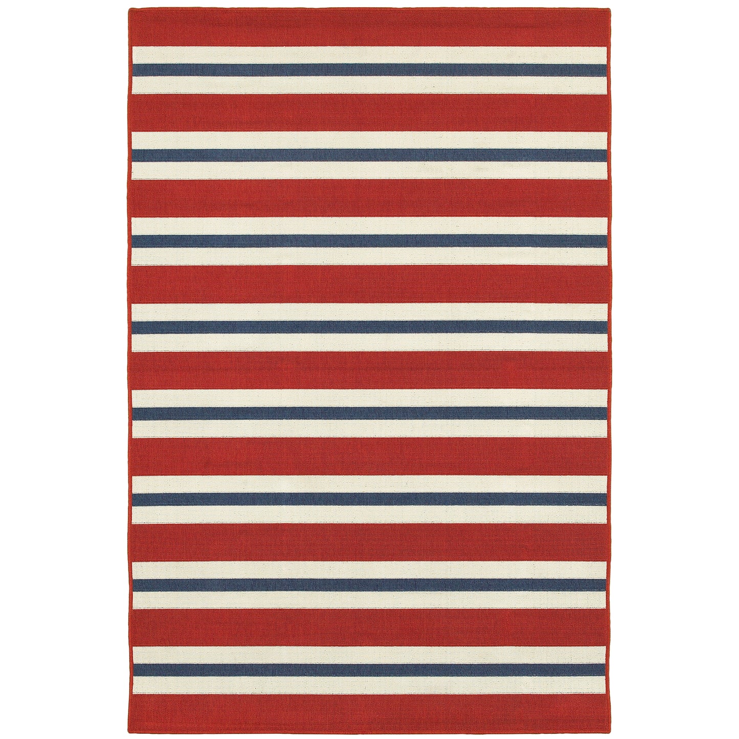 Oriental Weavers Meridian  Red Blue Nautical & Coastal