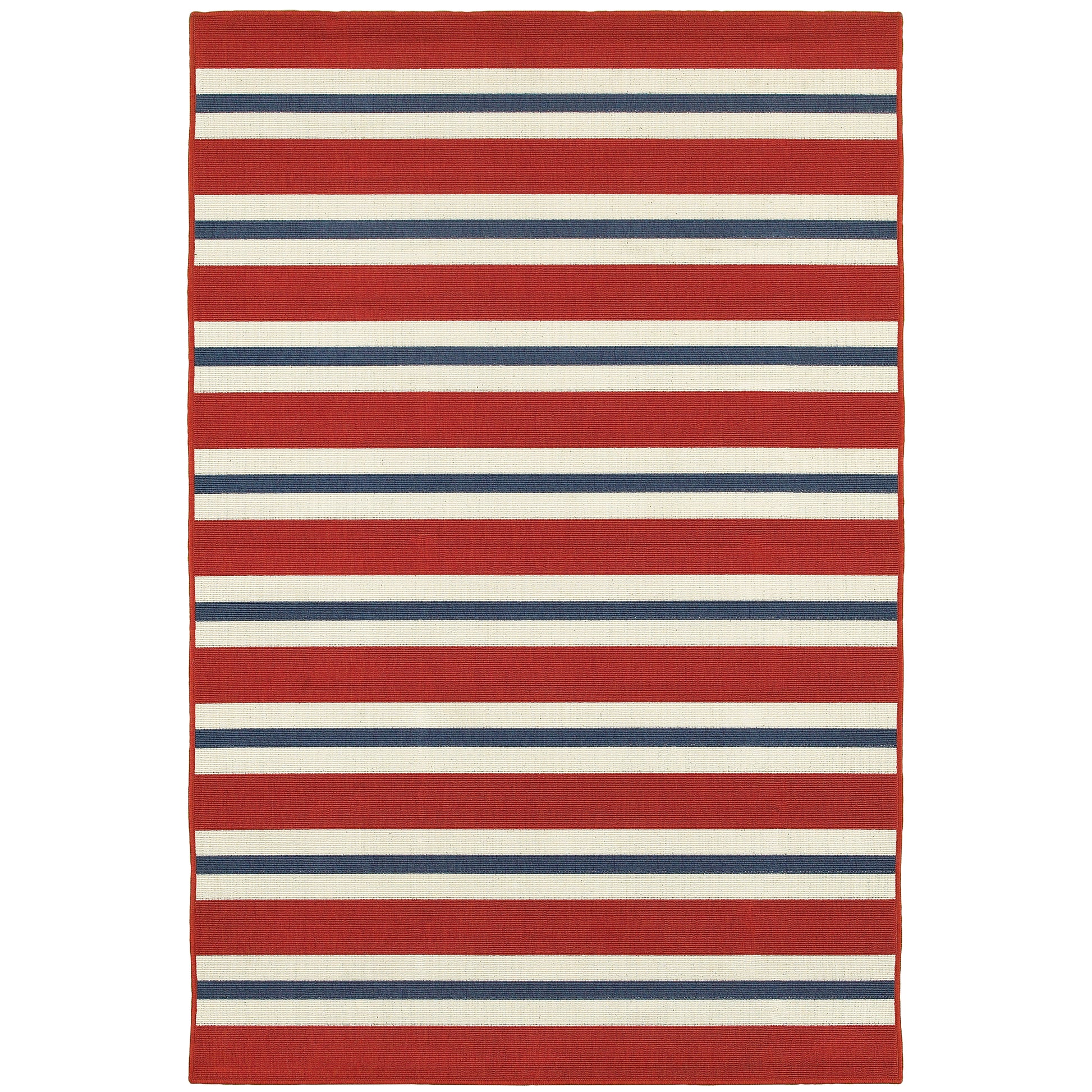 Oriental Weavers Meridian  Red Blue Nautical & Coastal