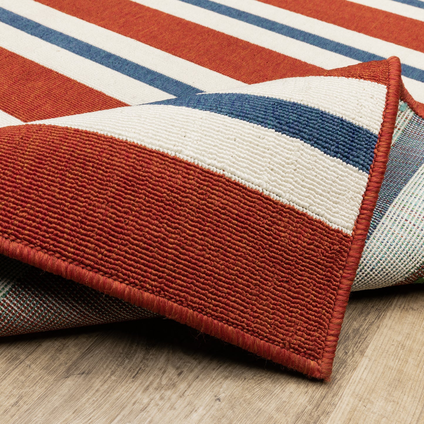 Oriental Weavers Meridian  Red Blue Nautical & Coastal