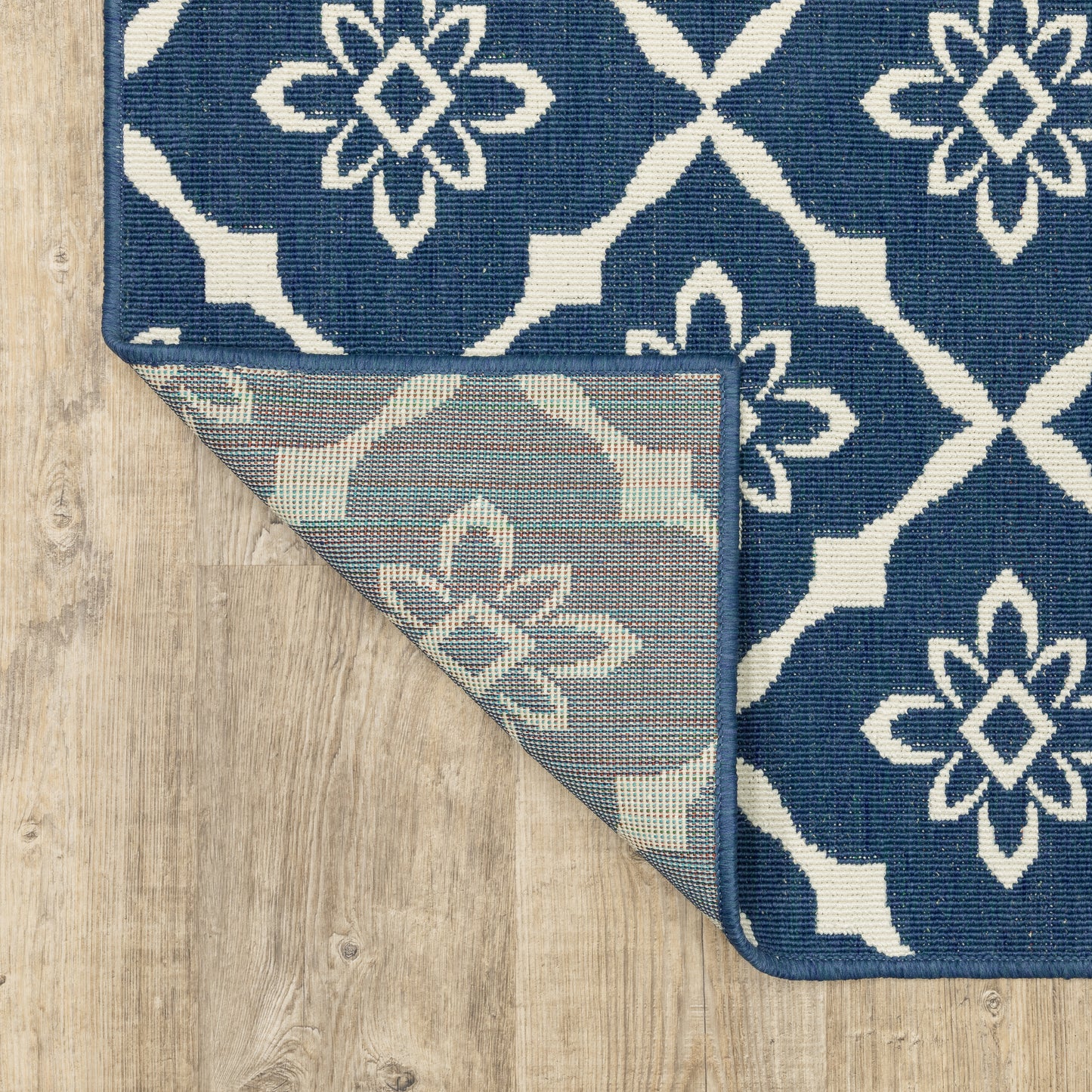 Oriental Weavers Meridian  Navy Ivory Moroccan