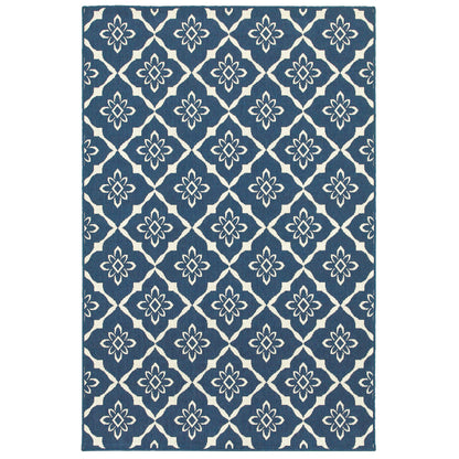 Oriental Weavers Meridian  Navy Ivory Moroccan