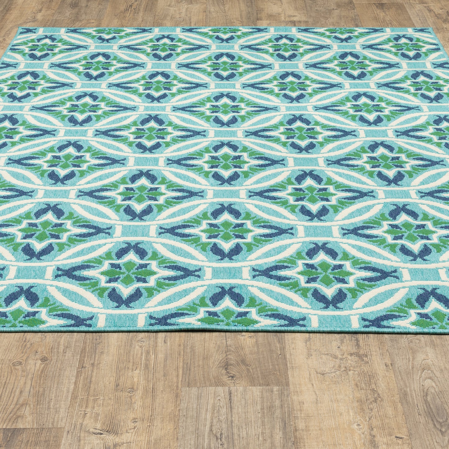Oriental Weavers Meridian  Blue Green Moroccan