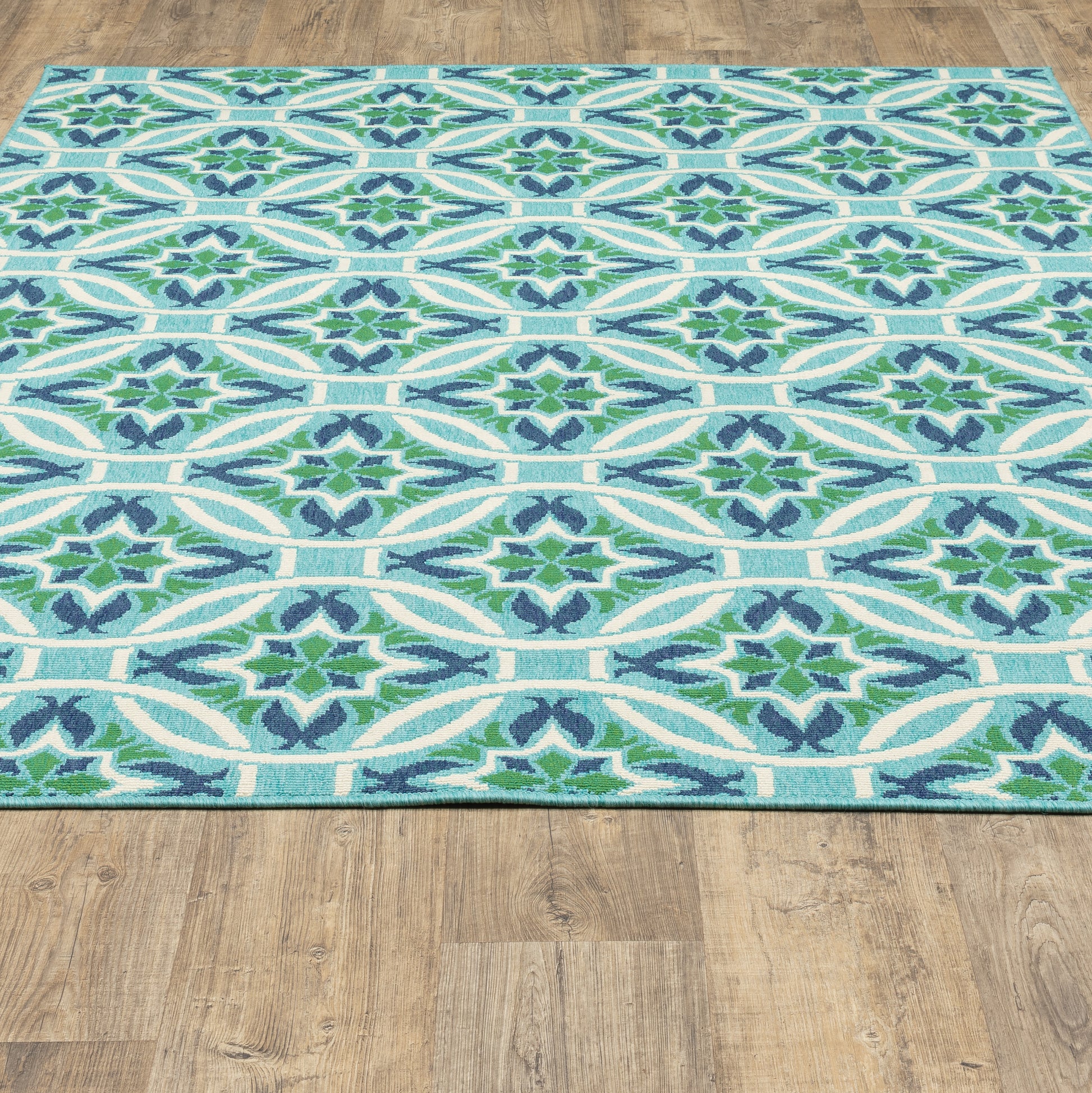 Oriental Weavers Meridian  Blue Green Moroccan