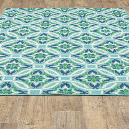Oriental Weavers Meridian  Blue Green Moroccan
