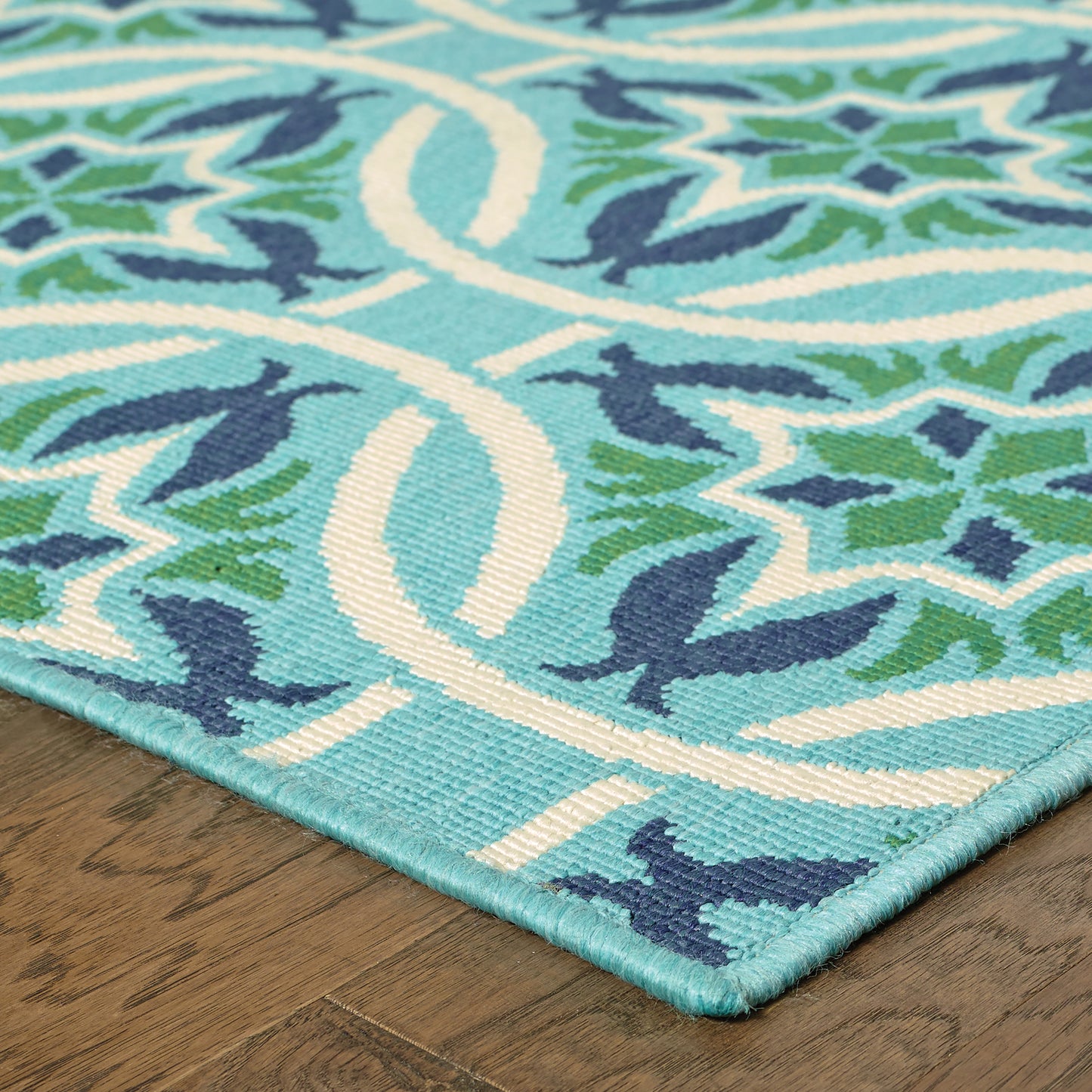 Oriental Weavers Meridian  Blue Green Moroccan