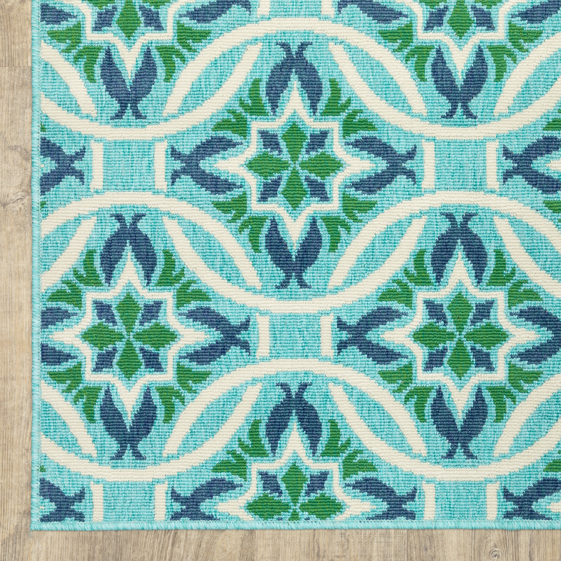 Oriental Weavers Meridian  Blue Green Moroccan