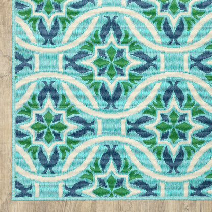 Oriental Weavers Meridian  Blue Green Moroccan