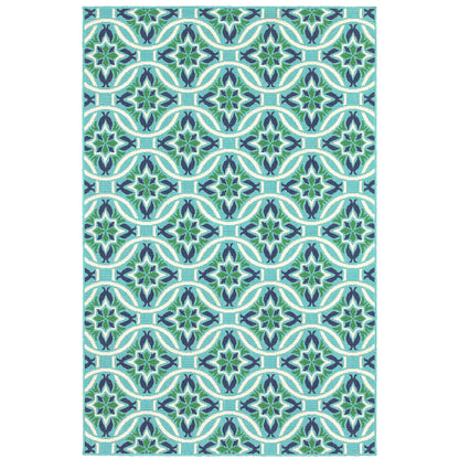 Oriental Weavers Meridian  Blue Green Moroccan