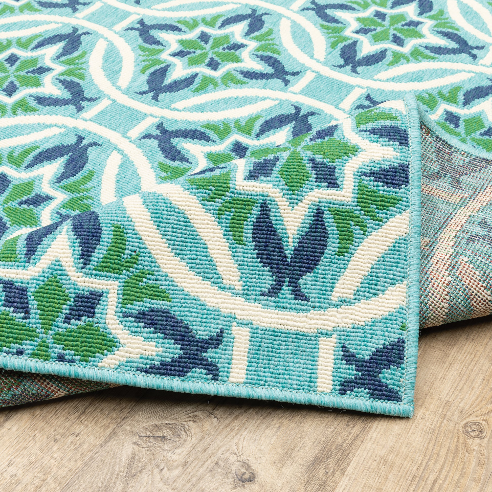 Oriental Weavers Meridian  Blue Green Moroccan
