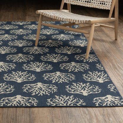 Oriental Weavers Meridian  Navy Ivory Coastal