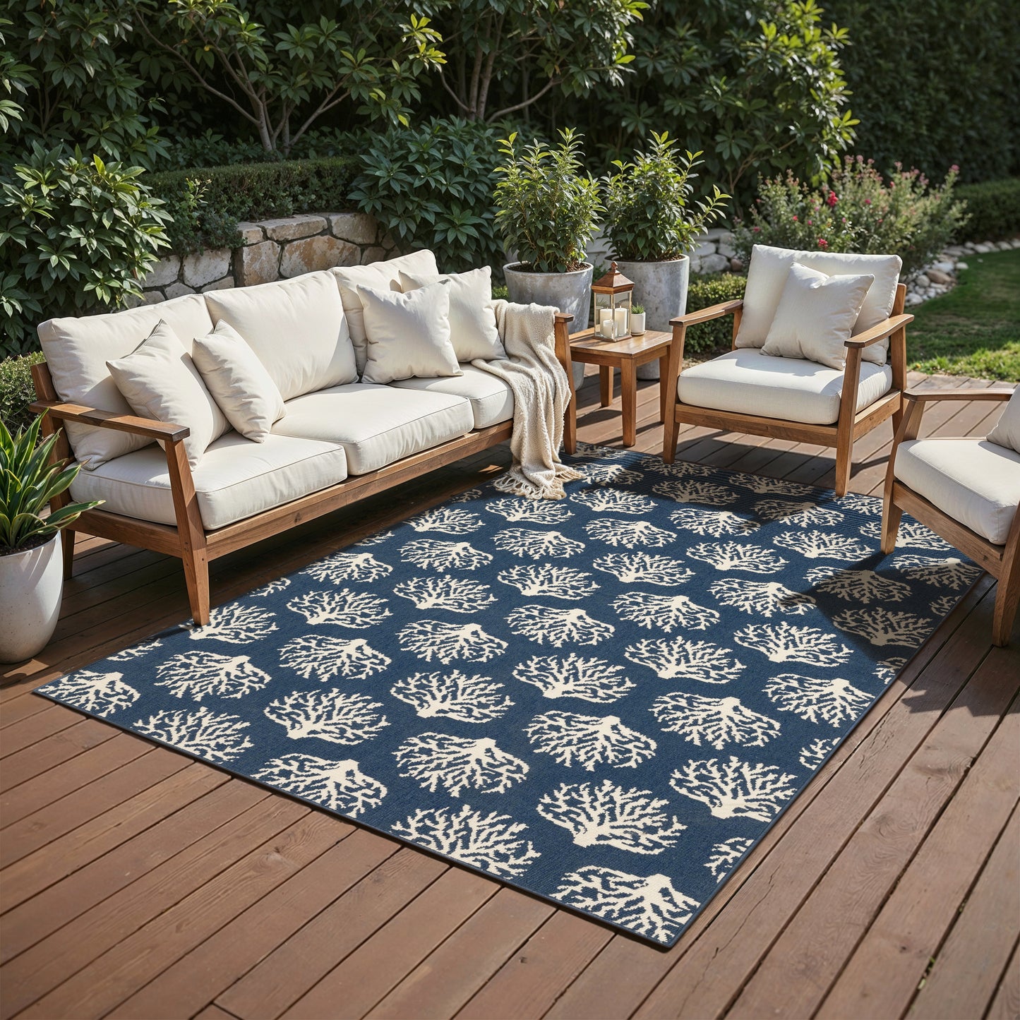 Oriental Weavers Meridian  Navy Ivory Coastal