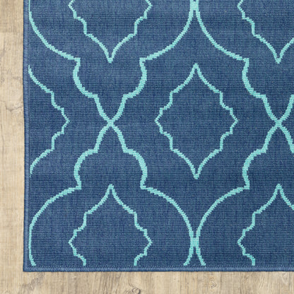 Oriental Weavers Meridian  Navy Blue Moroccan