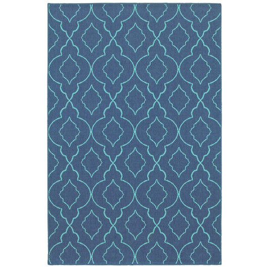 Oriental Weavers Meridian  Navy Blue Moroccan