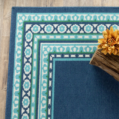 Oriental Weavers Meridian  Navy Green Traditional
