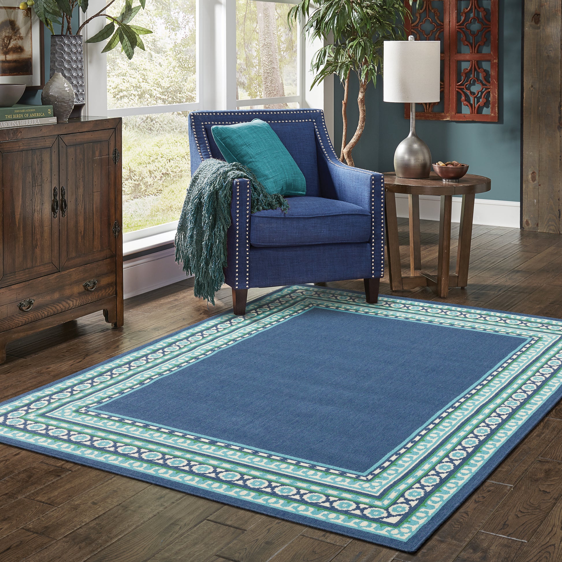 Oriental Weavers Meridian  Navy Green Traditional