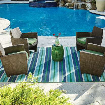 Oriental Weavers Meridian  Blue Green Moroccan