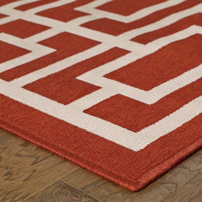 Oriental Weavers Meridian  Red Ivory Moroccan