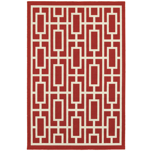 Oriental Weavers Meridian  Red Ivory Moroccan