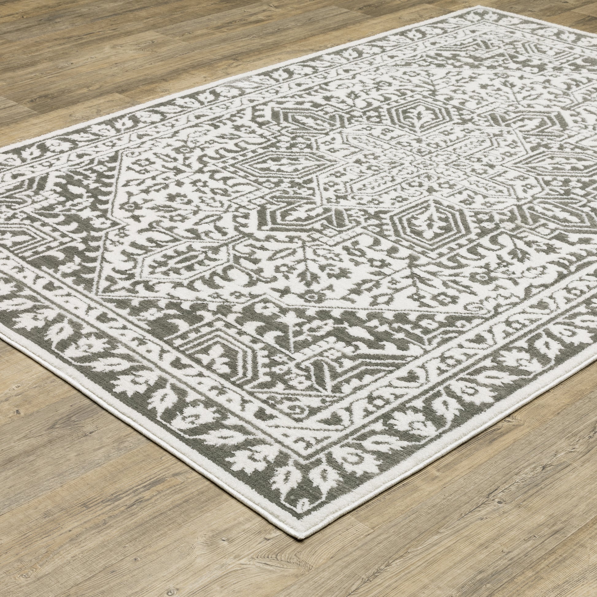 Oriental Weavers Montecito  Grey White Traditional