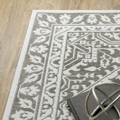 Oriental Weavers Montecito  Grey White Traditional