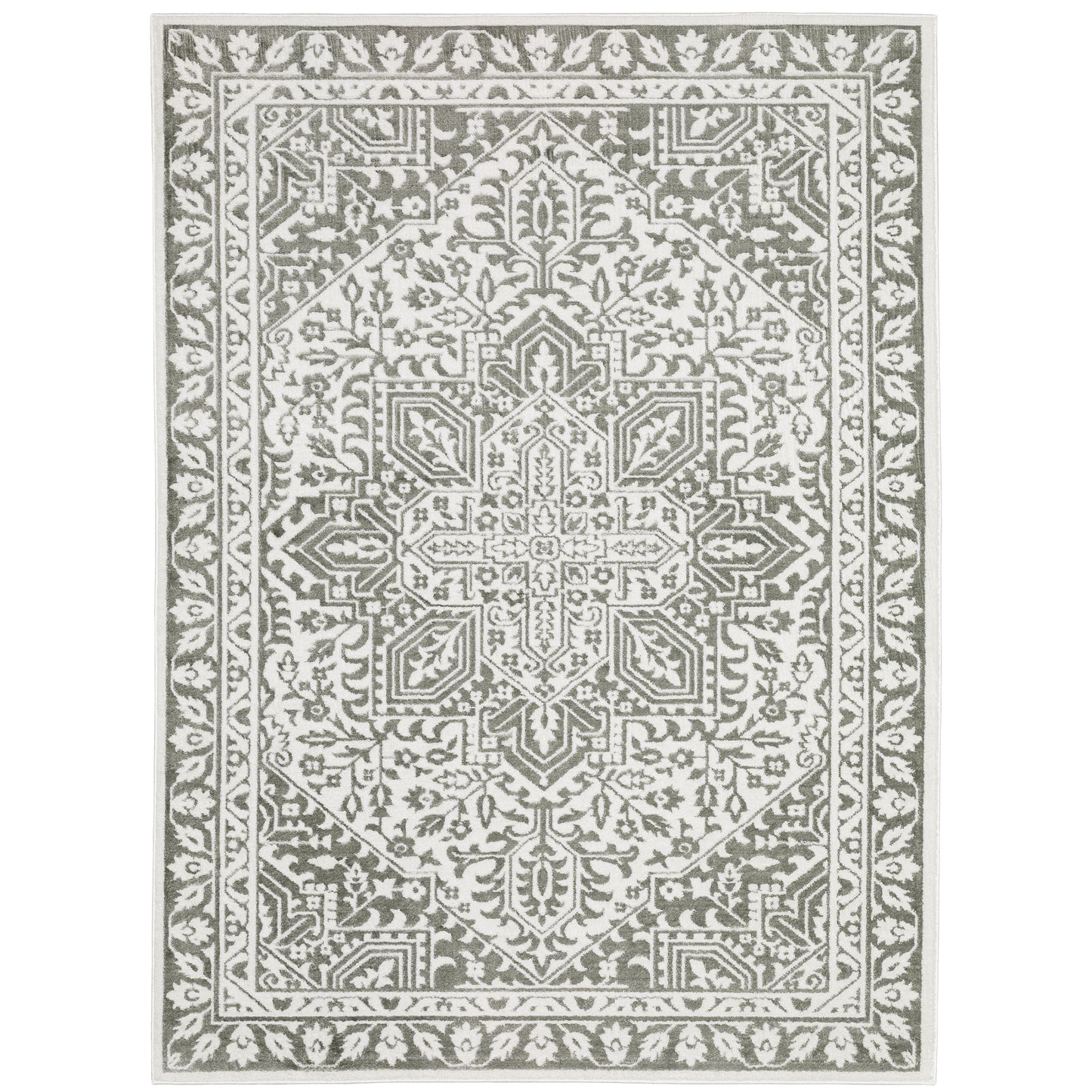 Oriental Weavers Montecito  Grey White Traditional