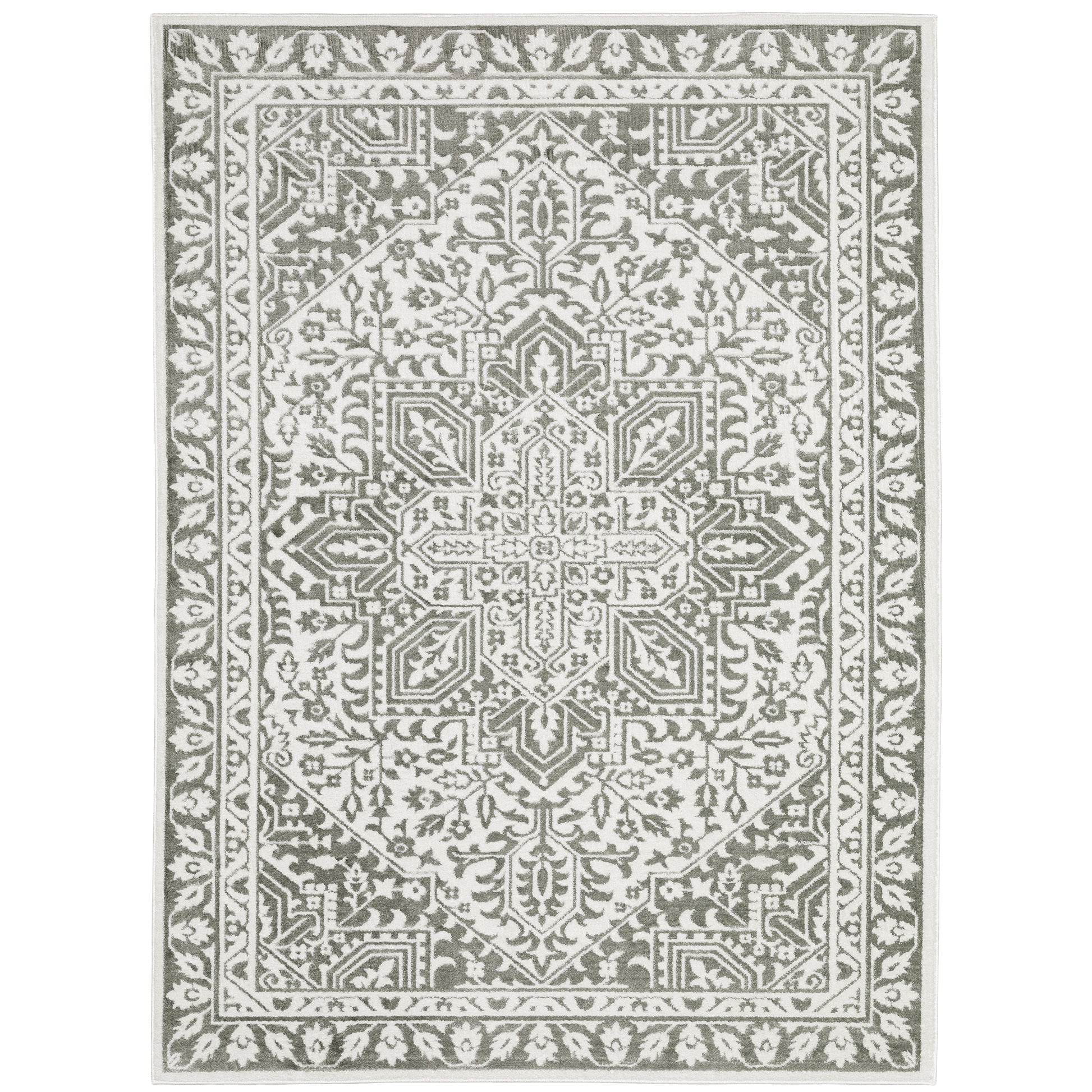 Oriental Weavers Montecito  Grey White Traditional