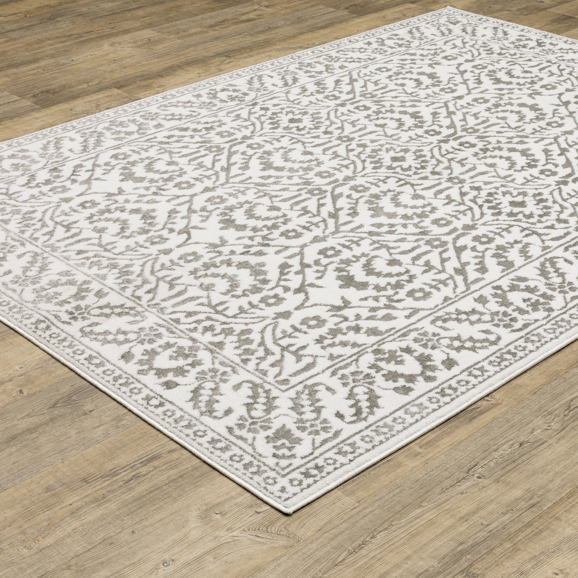 Oriental Weavers Montecito  Grey White Traditional