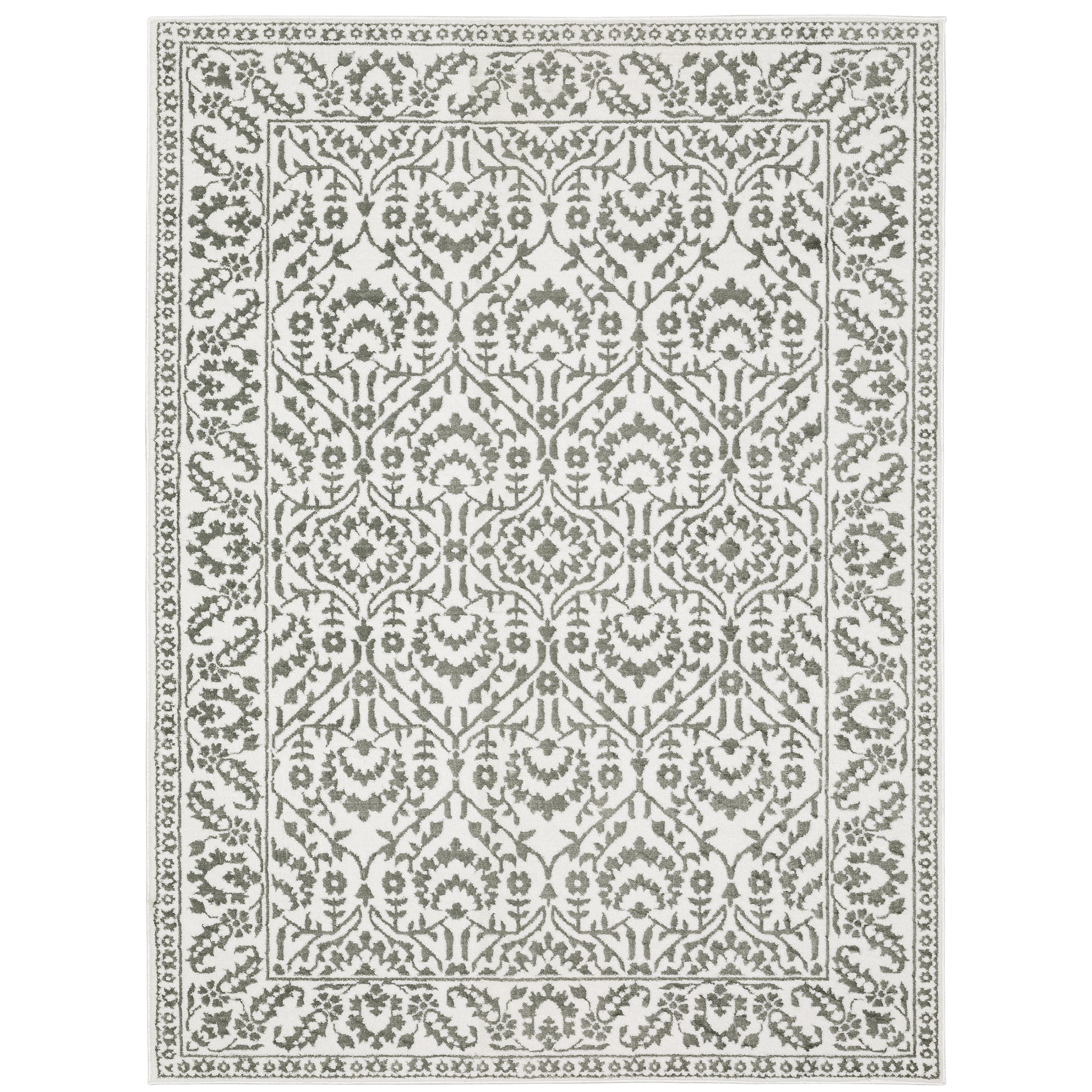 Oriental Weavers Montecito  Grey White Traditional