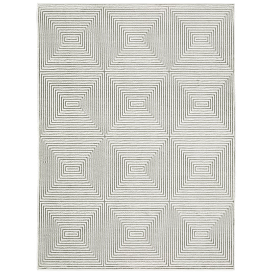 Oriental Weavers Montecito  Grey White Modern & Contemporary