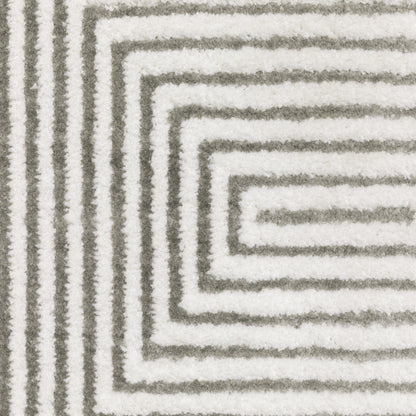 Oriental Weavers Montecito  Grey White Modern & Contemporary