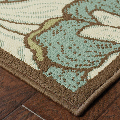 Oriental Weavers Montego  Blue Brown Modern & Contemporary