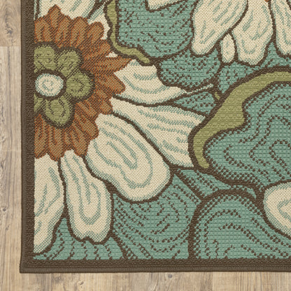 Oriental Weavers Montego  Blue Brown Modern & Contemporary