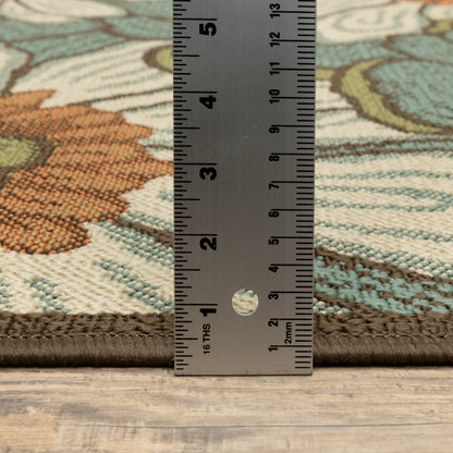 Oriental Weavers Montego  Blue Brown Modern & Contemporary