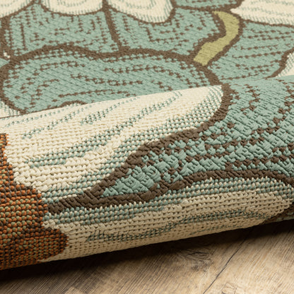 Oriental Weavers Montego  Blue Brown Modern & Contemporary