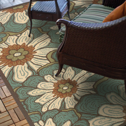 Oriental Weavers Montego  Blue Brown Modern & Contemporary