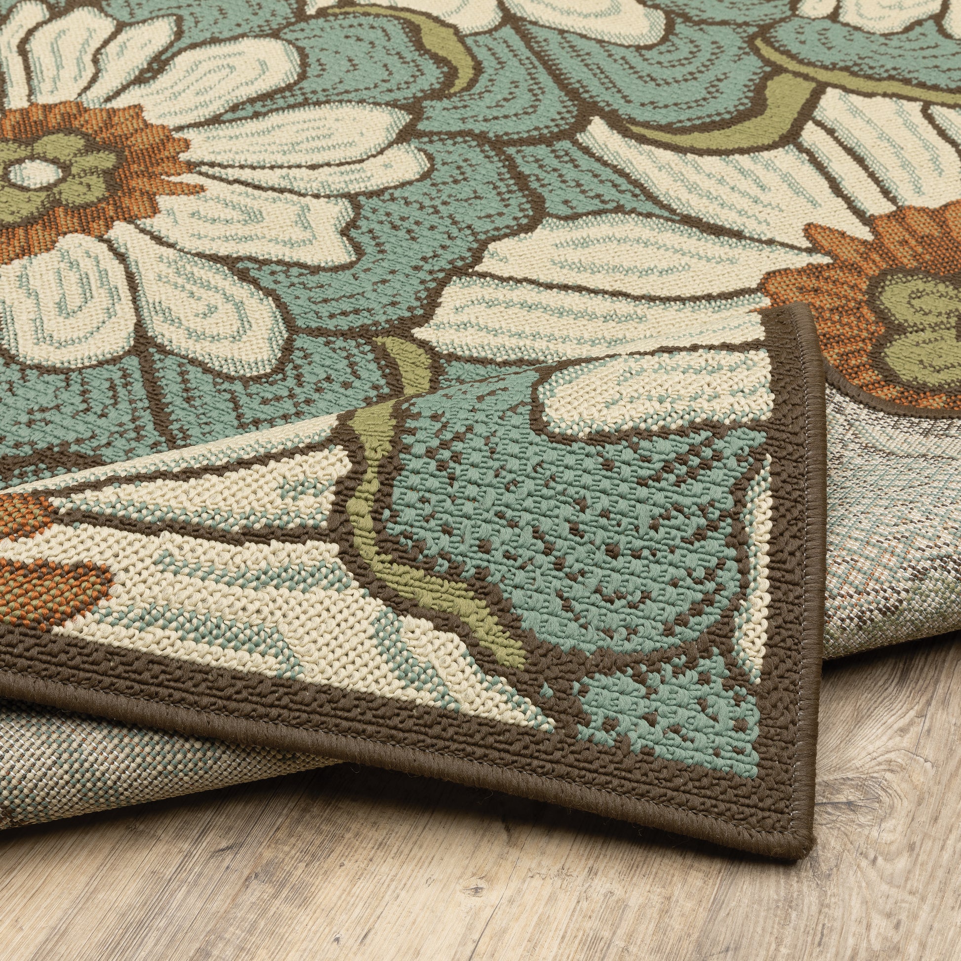 Oriental Weavers Montego  Blue Brown Modern & Contemporary