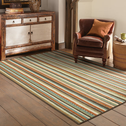 Oriental Weavers Montego  Green Blue Casual