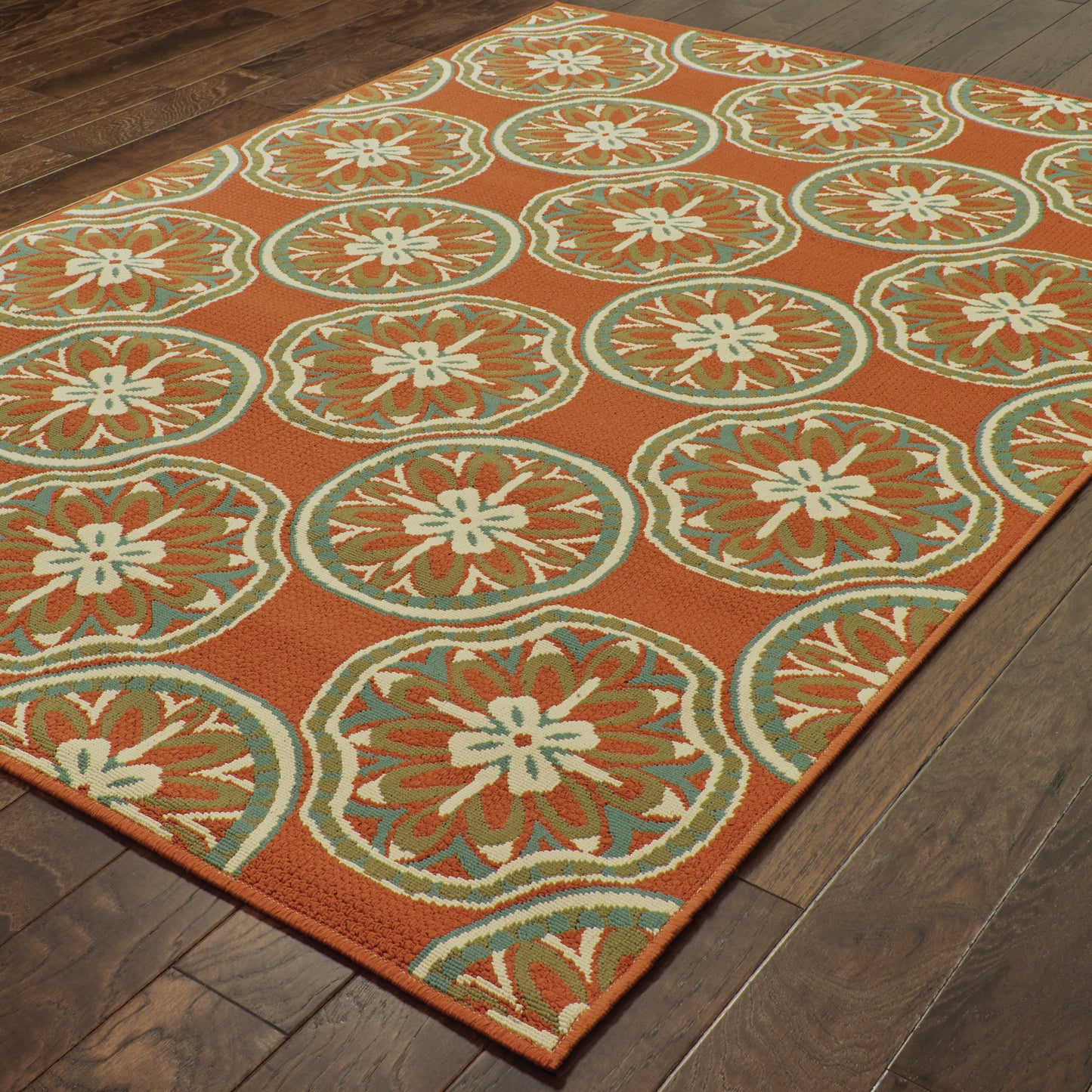 Oriental Weavers Montego  Orange Ivory Moroccan