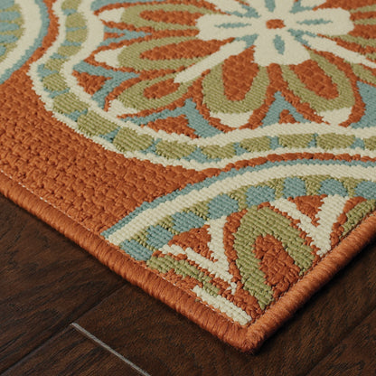 Oriental Weavers Montego  Orange Ivory Moroccan