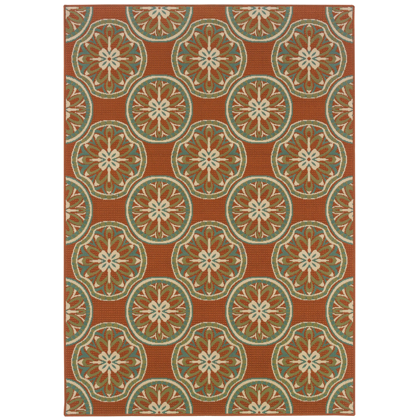 Oriental Weavers Montego  Orange Ivory Moroccan
